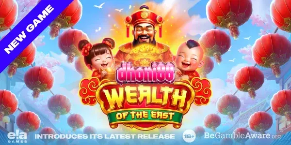 Wealth of the East স্লট গেমের উৎসবমুখর ইন্টারফেস